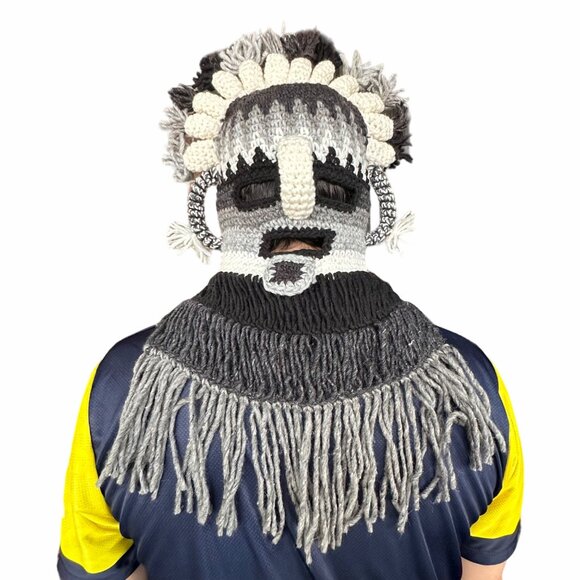 ⭐OZ Handmade Exotic Adult Mask Aya Diablo Huma Incas Ecuador Inti Raymi festival - Picture 3 of 5